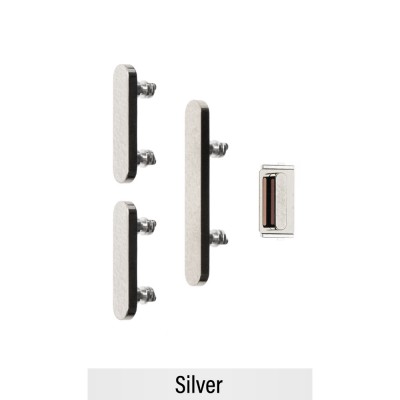 Power & Volume Button Set for iPhone 14 Pro / 14 Pro Max-Silver