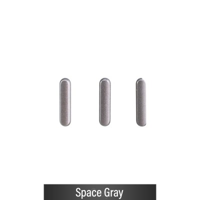 Power & Volume Button Set for iPad Air (2019) / iPad Pro 10.5 (2017) / iPad Pro 12.9 (2017)-Space Gray