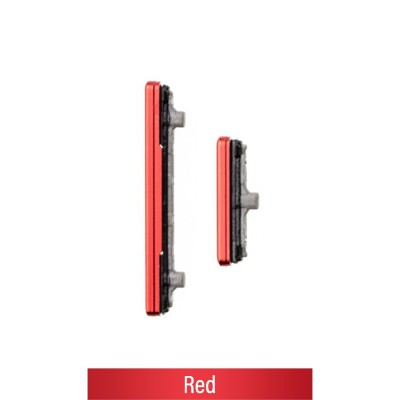 Power & Volume Button Set for Samsung Galaxy S20 G980F / S20 Plus G985F-Red