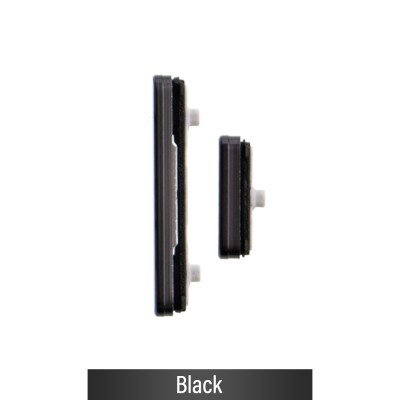 Power & Volume Button Set for Samsung Galaxy S22 5G S901B / S22 Plus 5G S906B-Black