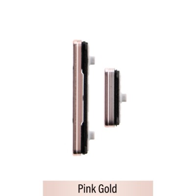 Power & Volume Button Set for Samsung Galaxy S22 5G S901B / S22 Plus 5G S906B-Pink Gold
