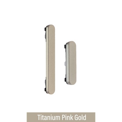 Power Button and Volume Button Side Button for Samsung Galaxy S25 Ultra S938B-Titanium Pink Gold