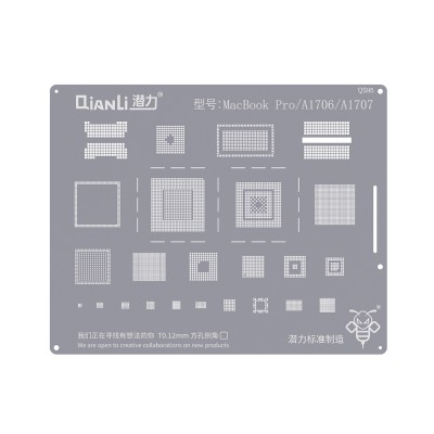 QianLi Bumblebee BGA Reballing Stencil (QS95) for MacBook Pro / A1706 / A1707