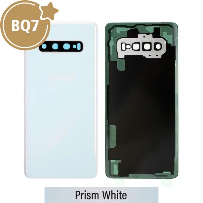 BQ7 Rear Cover Glass For Samsung Galaxy S10 Plus G975F-Prism White (As the same as the service pack, but not from official Samsung)