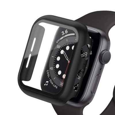 Re-Define Hard PC Case with Tempered Glass Screen Protector for Apple Watch Series 7 / 8 45mm