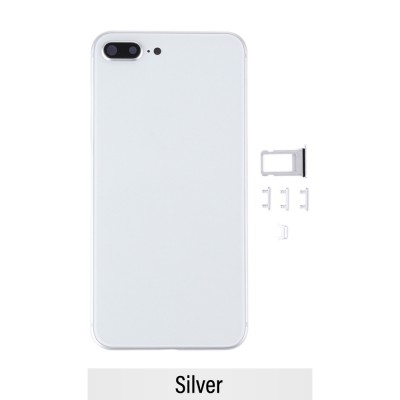 Rear Housing for iPhone 8 Plus (NO LOGO)-Silver