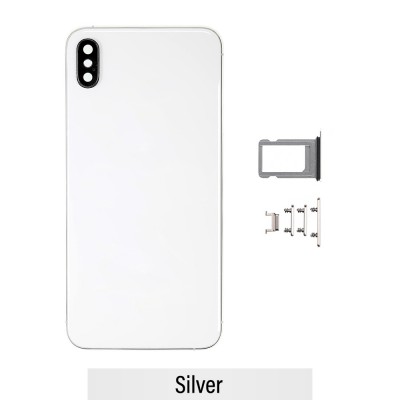 Rear Housing for iPhone XS Max (NO LOGO)-Silver