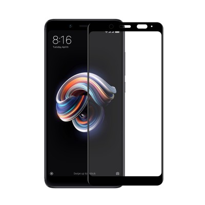 3D Full Coverage Tempered Glass Screen Protector for Xiaomi Redmi Note 5 / Note 5 Pro (Black)