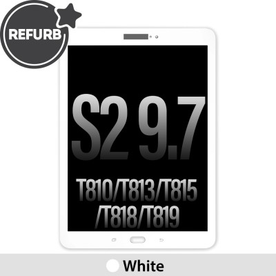 REFURB LCD Assembly Replacement for Samsung Galaxy Tab S2 9.7" T810 / T813 / T815 / T818 / T819-White