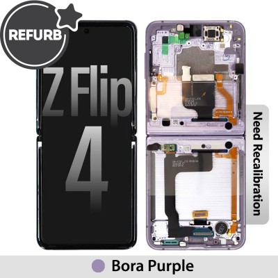 Samsung Galaxy Z Flip4 F721B REFURB OLED Screen Replacement-Bora Purple