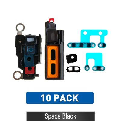 Loud Speaker & Microphone Anti-dust Mesh for iPhone 14 Pro-Space Black (Pack of 10)