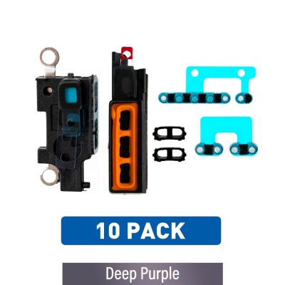 Loud Speaker & Microphone Anti-dust Mesh for iPhone 14 Pro Max-Deep Purple (Pack of 10)