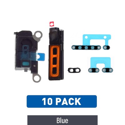 Loud Speaker & Microphone Anti-dust Mesh for iPhone 15 Pro Max-Blue (Pack of 10)