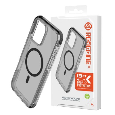 REDEFINE Echo Wave Ultimate Impact Protection Transparent Case for iPhone 16 Pro Max