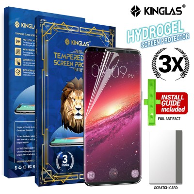 Kinglas 3 Packs HYDROGEL AQUA Screen Protector Film for Samsung Galaxy S9