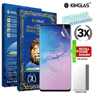 Kinglas 3 Packs HYDROGEL AQUA Screen Protector Film for Samsung Galaxy S10 Plus