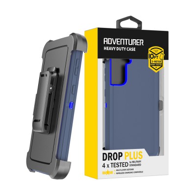 Shockproof Robot Armor Hard Plastic Case with Belt Clip for Samsung Galaxy S21 FE 5G
