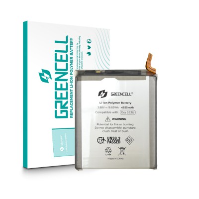 Greencell Samsung Galaxy S23 Ultra 5G G918B Replacement Battery with Adhesive Strips 4855mAh