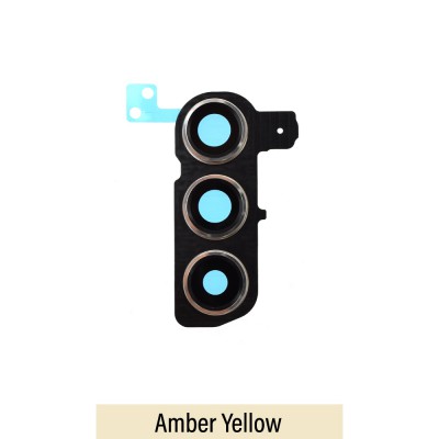 Rear Camera Glass With Frame for Samsung Galaxy S24 S921B-Amber Yellow