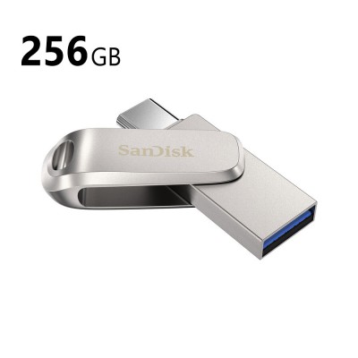 SanDisk 256GB Ultra Dual Luxe Flash Drive (USB Type-C / Type-A) (SDDDC4-256G)