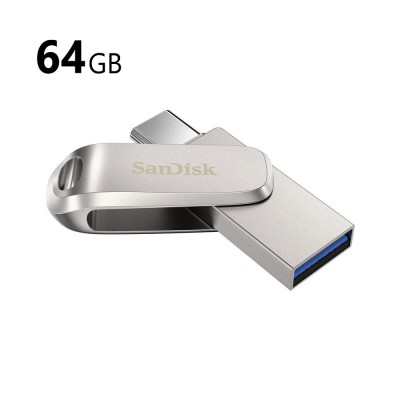 SanDisk 64GB Ultra Dual Luxe Flash Drive (USB Type-C / Type-A) (SDDDC4-064G)