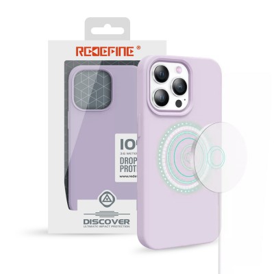 REDEFINE Liquid Silicone Case Cover with Magnetic Ring for iPhone 14 Pro Magsafe