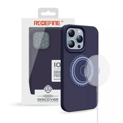 REDEFINE Liquid Silicone Case Cover with Magnetic Ring for iPhone 14 Pro Max Magsafe