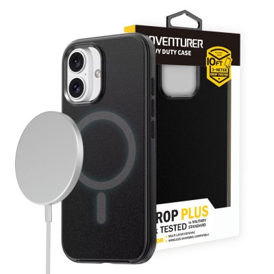 Hybrid Beatles Shockproof Case Cover with Magnetic Ring for iPhone 16 Plus