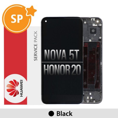 Huawei Honor 20 / nova 5T LCD Screen Digitizer 02352TNQ (Service Pack)-Black