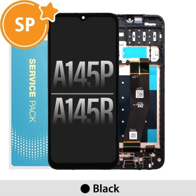 CAUTION：THIS IS NOT AUSTRALIAN VERSION ——Samsung Galaxy A14 4G A145P / A145R LCD Screen Replacement Digitizer GH81-23540A / 23541A (Service Pack)-Black (SELL IT AT MIDDLE EAST  ISRAEL ,SOUTHEAST ASIA .LATIN AMERICA ......)