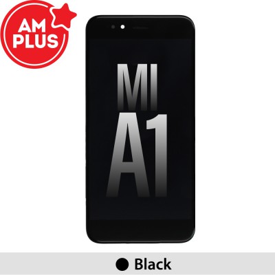 AMPLUS LCD Assembly Replacement with Frame for Xiaomi Mi A1-Black