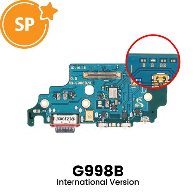 Charging Port Board for Samsung Galaxy S21 Ultra G998B (International Version) GH96-14064A/GH96-14201A  (Service Pack)