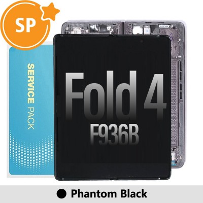 Samsung Galaxy Z Fold4 F936B Screen Replacement with Frame Digitizer GH82-29461A (Service Pack)-Phantom Black (Blackout issue fix: https://youtu.be/CEnwc6FKJLk)