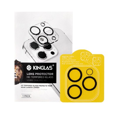 Kinglas Back Camera Lens HD Tempered Glass+Black Circle for iPhone 12 Pro Max