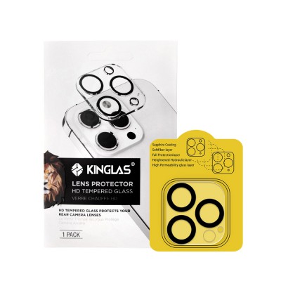 Kinglas 3D Silk Printing Camera Lens Protector Film for iPhone 12 Pro