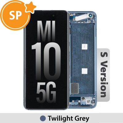S Version Xiaomi Mi 10 5G OLED Screen Digitizer 56000J00J200 (Service Pack)-Twilight Grey 