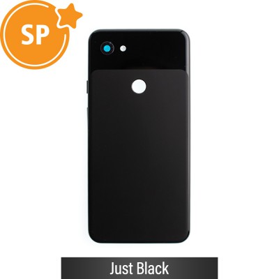 Rear Cover Glass for Google Pixel 3a XL 20GB4BW0003 (Service Pack)-Just Black