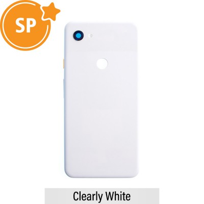 Rear Cover Glass for Google Pixel 3a XL 20GB4WW0003 (Service Pack)-Clearly White