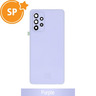 Rear Cover Glass For Samsung Galaxy A52 A525F GH82-25427C (Service Pack)-Purple