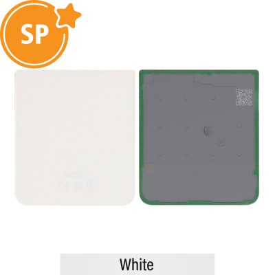 Rear Battery Cover For Samsung Galaxy Z Flip3 5G F711B GH82-26293F (Service Pack)-White