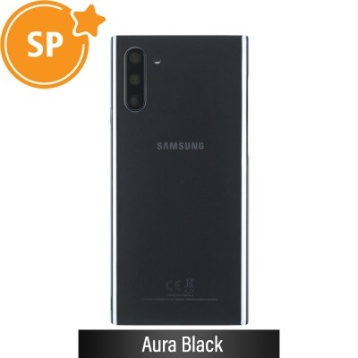 Rear Cover Glass For Samsung Galaxy Note 10 N970F GH82-20528A (Service Pack)-Aura Black