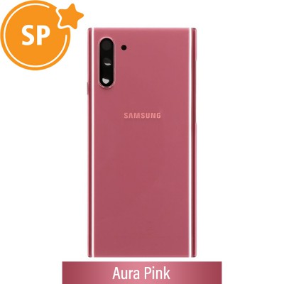 Rear Cover Glass For Samsung Galaxy Note 10 N970F GH82-20528F (Service Pack)-Aura Pink