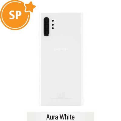 Rear Cover Glass For Samsung Galaxy Note 10 Plus N975F GH82-20588B (Service Pack)-Aura White