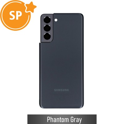 Rear Cover Glass For Samsung Galaxy S21 G991 GH82-24519A (Service Pack)-Phantom Gray