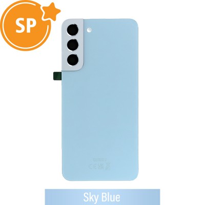 Rear Cover Glass For Samsung Galaxy S22 Plus S906B GH82-27444H (Service Pack)-Sky Blue