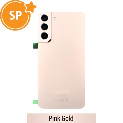 Rear Cover Glass For Samsung Galaxy S22 Plus S906B GH82-27444D (Service Pack)-Pink Gold