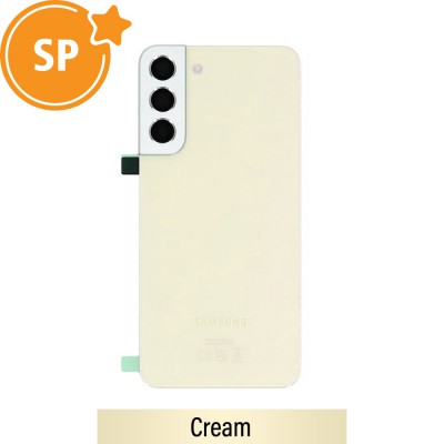 Rear Cover Glass For Samsung Galaxy S22 Plus S906B GH82-27444F (Service Pack)-Cream