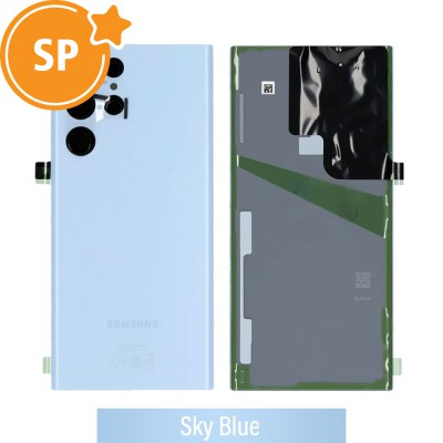 Rear Cover Glass For Samsung Galaxy S22 Ultra S908B GH82-27457G (Service Pack)-Sky Blue