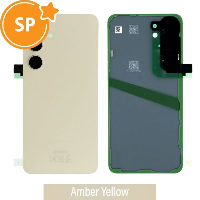 Rear Cover Glass For Samsung Galaxy S24 S921B GH82-33101D (Service Pack)-Amber Yellow