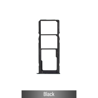 Dual SIM Card Tray for Samsung Galaxy A10s A107F-Black (Not for AU)